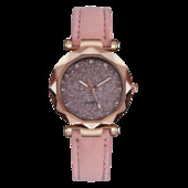 Γυναικείο ρολόι - με δερμάτινο λουράκι