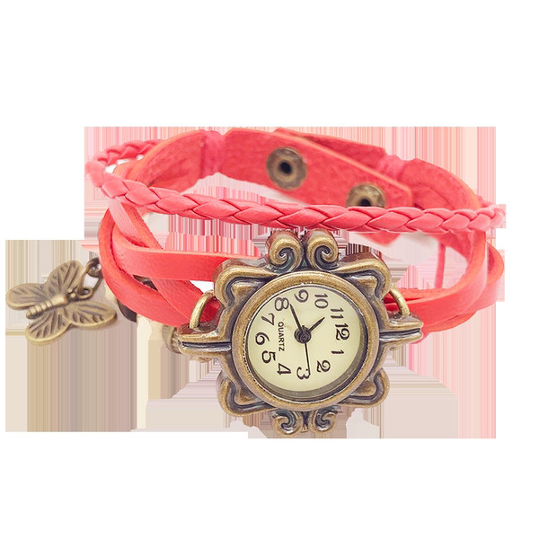 Γυναικείο ρολόι - με δερμάτινο λουράκι