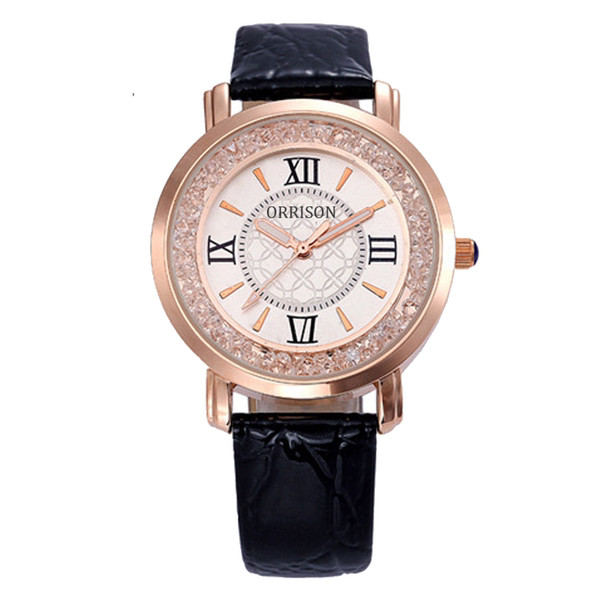 Γυναικείο ρολόι - με δερμάτινο λουράκι