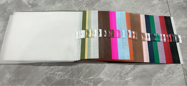 1tk 14ct plastikust lõuendkangas isetegemiseks käsitsi valmistatud näputööks tikandid kudumine käsitöö ristpistes 28x21 cm värvi valimine