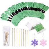 Σετ νήμα για κέντημα LMDZ 24 τεμ. Συμπεριλαμβάνονται πλαστικά μασούρια από νήμα, βελόνα ραπτικής βελόνας κλωστής χειρός για κέντημα