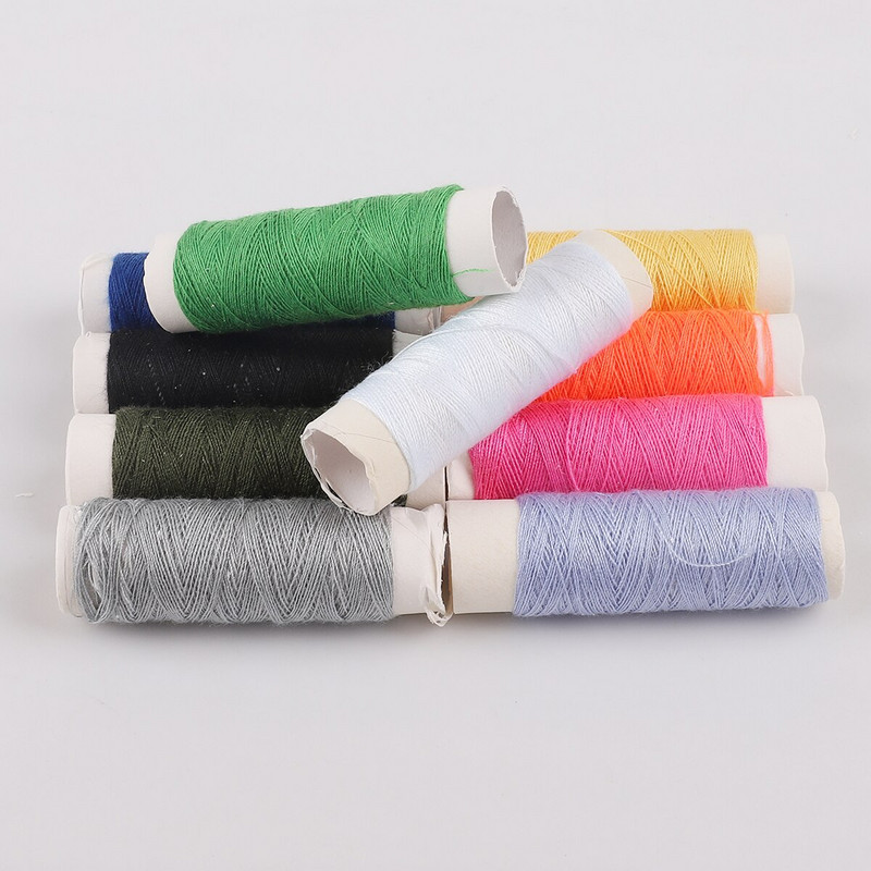 20 meetrit/rull 10 värvi Kvaliteetne käsitsi valmistatud õmblusniit Käsiõmblus Käsitsi valmistatud tikand polüesterniit