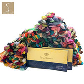 Kõik 447 vikerkaarevärvi tikkimisniidi pakk 100% pika klambriga Egiptuse puuvillast ristpistes niit, 8 meetrit 6 haru