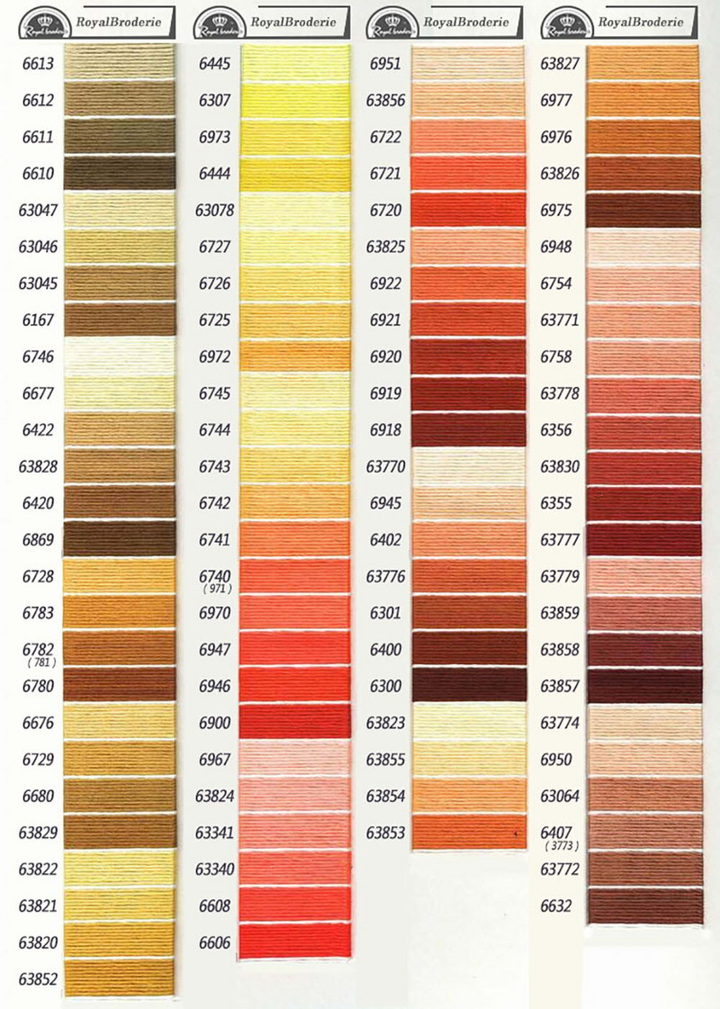 Kõik 447 vikerkaarevärvi tikkimisniidi pakk 100% pika klambriga Egiptuse puuvillast ristpistes niit, 8 meetrit 6 haru