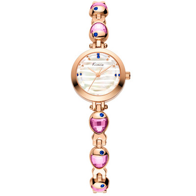 Moodne naiste käekell kivide kaunistusega