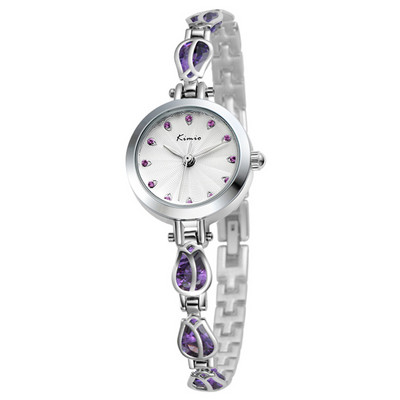 Moodne naiste käekell kivide kaunistusega