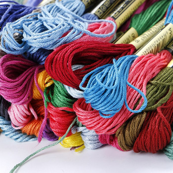 100/50 τμχ Κεντήματα DIY Silk Line Branch Κλωστές Similar Dmc Thread Floss Skein Cross Stitch Thread Random Color Sewing Home