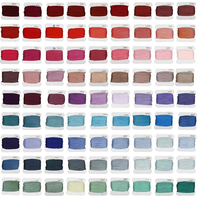 Set de ață de broderie, 150 de culori ață de brățări de prietenie cu punct în cruce cu recipiente de ață și 37 de instrumente pentru punct de cruce