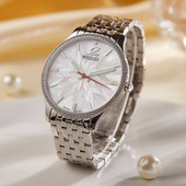 Metallist rihmaga naiste käekell