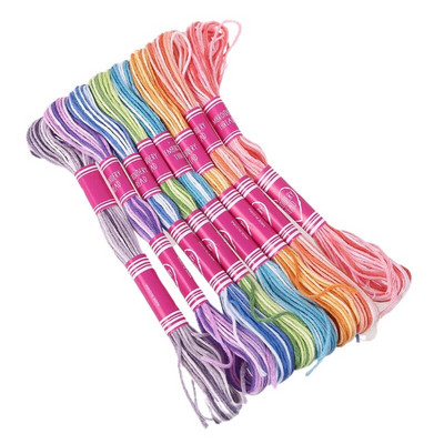 12 tk Ristpistes tikkimislõnga gradientniidiga õmblustokkid punumine isetehtud käsitööriistad