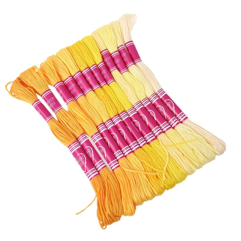 12 tk Ristpistes tikkimislõnga gradientniidiga õmblustokkid punumine isetehtud käsitööriistad