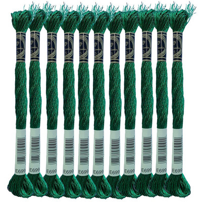 Jewel Effects 12 haruga jagatavad metallist tikkimisniidiga ristpistes niidid, 8,7 jardi, 15 erinevat värvi komplekt