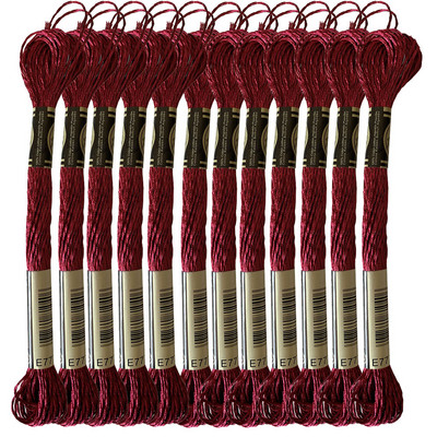 Jewel Effects 12 haruga jagatavad metallist tikkimisniidiga ristpistes niidid, 8,7 jardi, 15 erinevat värvi komplekt