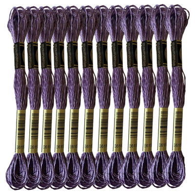 Jewel Effects 12 haruga jagatavad metallist tikkimisniidiga ristpistes niidid, 8,7 jardi, 15 erinevat värvi komplekt