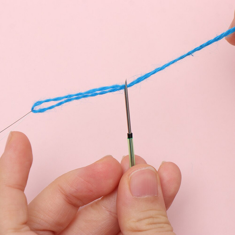 1 rinkinys Punch Needle Tool Kišimo adata Siuvinėjimo dygsnis visų modelių Siuvinėjimo kryželiu įrankiai Keičiamos galvutės siuvimo priedai