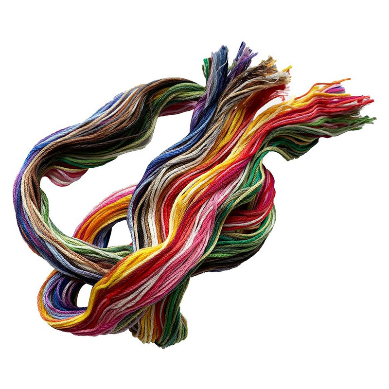 Πολύχρωμες Κλωστές Σταυροβελονιάς Κεντήματα Βαμβακερά Κεντήματα Νήμα , 1μέτρο, 100 Μικτό Χρώμα