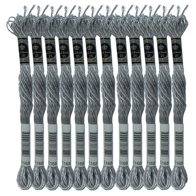 Μεταλλικά εφέ Μεταλλικό ασημί νήμα κεντήματος νήμα τιτανίου χαλκού χρυσό E168/E301/E317/E3821/E677/E3852, 8,7 γιάρδες