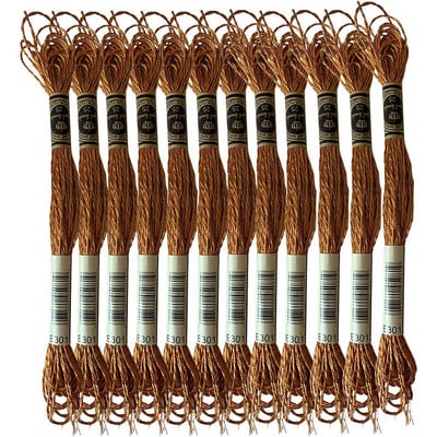 Μεταλλικά εφέ Μεταλλικό ασημί νήμα κεντήματος νήμα τιτανίου χαλκού χρυσό E168/E301/E317/E3821/E677/E3852, 8,7 γιάρδες