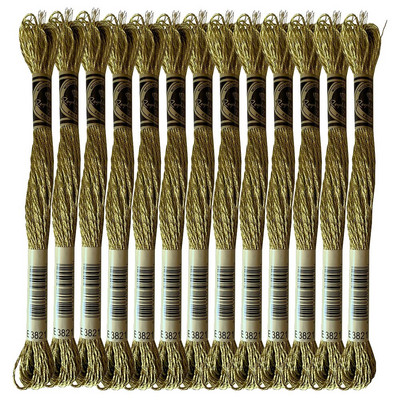 Μεταλλικά εφέ Μεταλλικό ασημί νήμα κεντήματος νήμα τιτανίου χαλκού χρυσό E168/E301/E317/E3821/E677/E3852, 8,7 γιάρδες