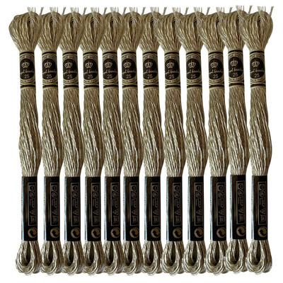 Μεταλλικά εφέ Μεταλλικό ασημί νήμα κεντήματος νήμα τιτανίου χαλκού χρυσό E168/E301/E317/E3821/E677/E3852, 8,7 γιάρδες