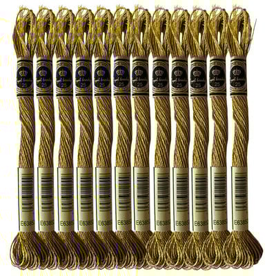 Μεταλλικά εφέ Μεταλλικό ασημί νήμα κεντήματος νήμα τιτανίου χαλκού χρυσό E168/E301/E317/E3821/E677/E3852, 8,7 γιάρδες