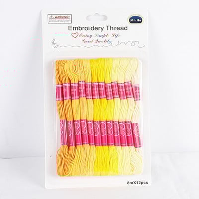 12 bucăți bricolaj artizanat degradat fir accesorii pentru asamblare pentru cusături de cruce materiale pentru broderie manuală