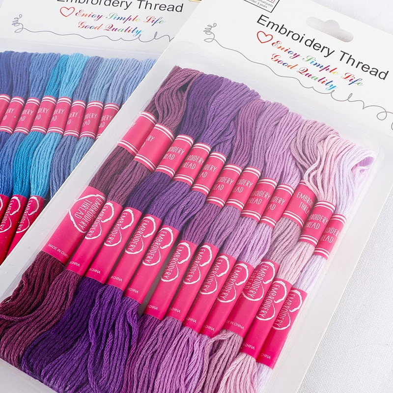 12 bucăți bricolaj artizanat degradat fir accesorii pentru asamblare pentru cusături de cruce materiale pentru broderie manuală