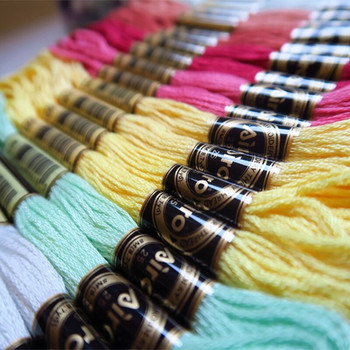 50 Χρώματα Κλωστή σταυροβελονιά Κεντήματα κλωστή Νήμα ραψίματος κουβέρτες χειροτεχνίας DIY Βαμβακερά νήματα από πολυεστέρα Αξεσουάρ ραπτικής