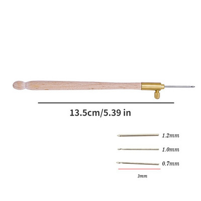 Prancūziškos medinės nėrimo siuvinėjimo adatos medinės rankenos nėrimo kabliukas kryžminio dygsnio nėrimo rinkinys siuvimo mezgimo įrankiai