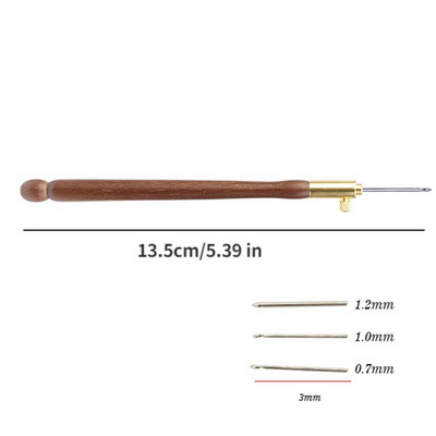 Prancūziškos medinės nėrimo siuvinėjimo adatos medinės rankenos nėrimo kabliukas kryžminio dygsnio nėrimo rinkinys siuvimo mezgimo įrankiai