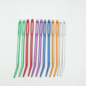 2 vnt. didelių akių bukas siuvimo adatos kryžminio dygsnio mezgimo adata rankų darbo odinė siuvinėjimo siūlų adata Siuvimo priedai