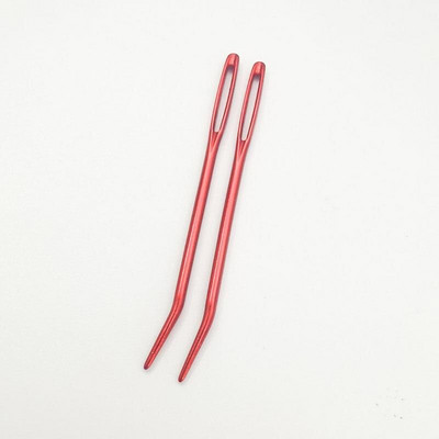 2 vnt. didelių akių bukas siuvimo adatos kryžminio dygsnio mezgimo adata rankų darbo odinė siuvinėjimo siūlų adata Siuvimo priedai