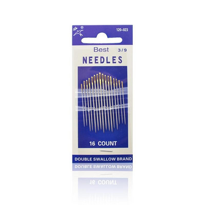 Įvairių dydžių siuvimo adata Nerūdijančio plieno auksinės uodegos siuvinėjimo audinys Kryžminio dygsnio adatų rinkinys Įrankiai Siuvimo rankų darbo adatos