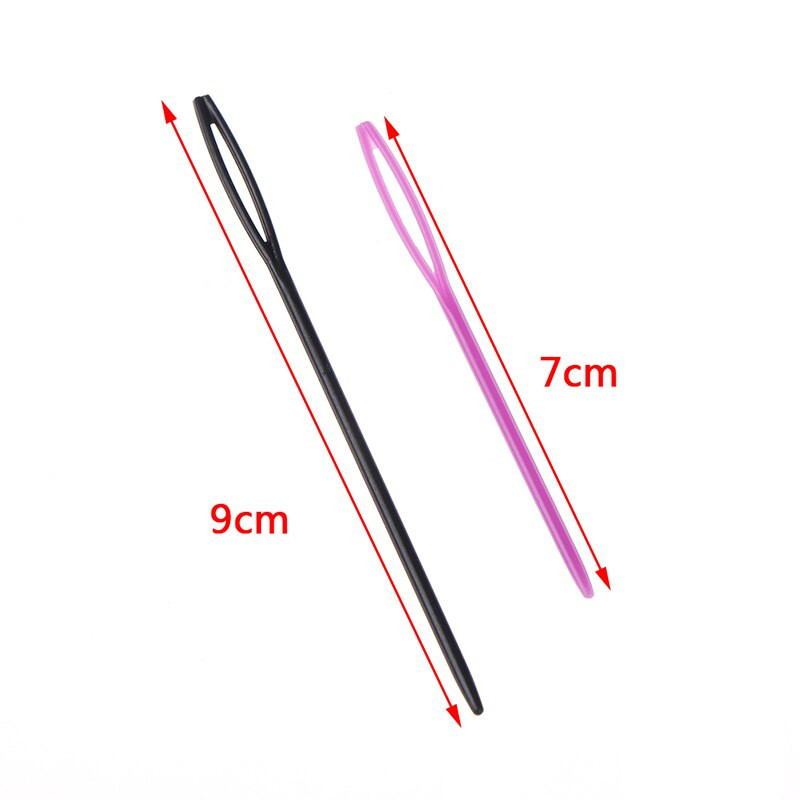 10 vnt. plastikinis nėrimo kabliukas, mezgimo adata, saugi vaikams, pynimas, siuvimas, mezgimo kryželiu adata, Bodkin megztinis skara