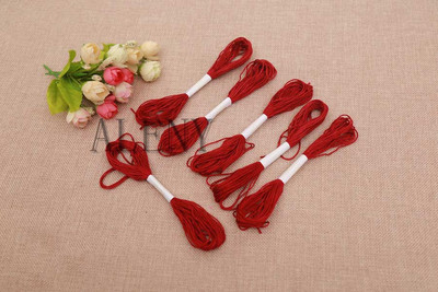 50 τμχ/παρτίδα Επιλογή χρώματος 8 εκατ./τεμ. Κλωστή σταυροβελονιά Κέντημα βαμβακερό κορδόνι για ράψιμο σκελετών χειροτεχνία