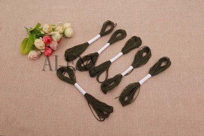 50 τμχ/παρτίδα Επιλογή χρώματος 8 εκατ./τεμ. Κλωστή σταυροβελονιά Κέντημα βαμβακερό κορδόνι για ράψιμο σκελετών χειροτεχνία