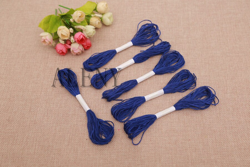 50 τμχ/παρτίδα Επιλογή χρώματος 8 εκατ./τεμ. Κλωστή σταυροβελονιά Κέντημα βαμβακερό κορδόνι για ράψιμο σκελετών χειροτεχνία