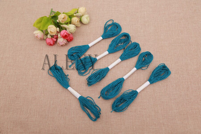 50 τμχ/παρτίδα Επιλογή χρώματος 8 εκατ./τεμ. Κλωστή σταυροβελονιά Κέντημα βαμβακερό κορδόνι για ράψιμο σκελετών χειροτεχνία