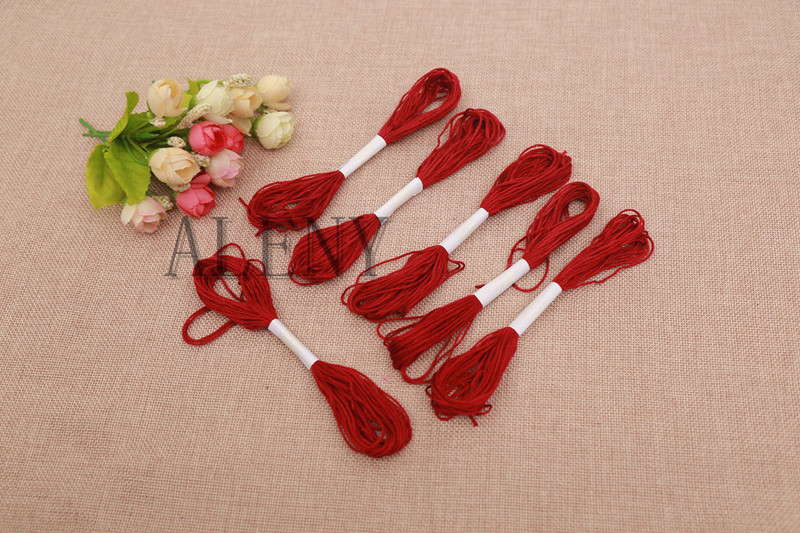 50 τμχ/παρτίδα Επιλογή χρώματος 8 εκατ./τεμ. Κλωστή σταυροβελονιά Κέντημα βαμβακερό κορδόνι για ράψιμο σκελετών χειροτεχνία