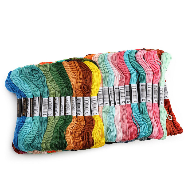 447 τεμάχια DMCDMC Κλωστές σταυρωτής βελονιάς όλο το διαφορετικό χρώμα νήμα για κέντημα Skeins Craft Dofferent Gradient Color νήμα 8 M