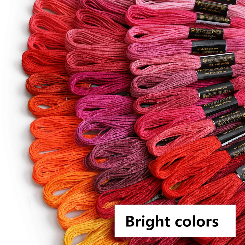 447 τεμάχια DMCDMC Κλωστές σταυρωτής βελονιάς όλο το διαφορετικό χρώμα νήμα για κέντημα Skeins Craft Dofferent Gradient Color νήμα 8 M