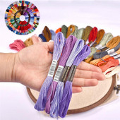 Ristpistes niit Ainulaadne stiil, puuvillane tikkimisniit, niit õmblusniit, käsitöö, eriline gradientvärv