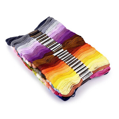 Ristpistes niit Ainulaadne stiil, puuvillane tikkimisniit, niit õmblusniit, käsitöö, eriline gradientvärv