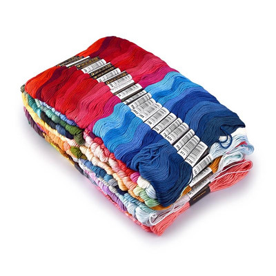 Ristpistes niit Ainulaadne stiil, puuvillane tikkimisniit, niit õmblusniit, käsitöö, eriline gradientvärv