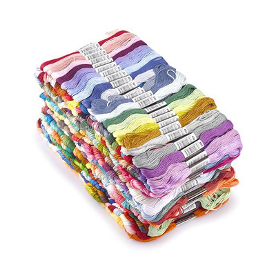 Ristpistes niit Ainulaadne stiil, puuvillane tikkimisniit, niit õmblusniit, käsitöö, eriline gradientvärv