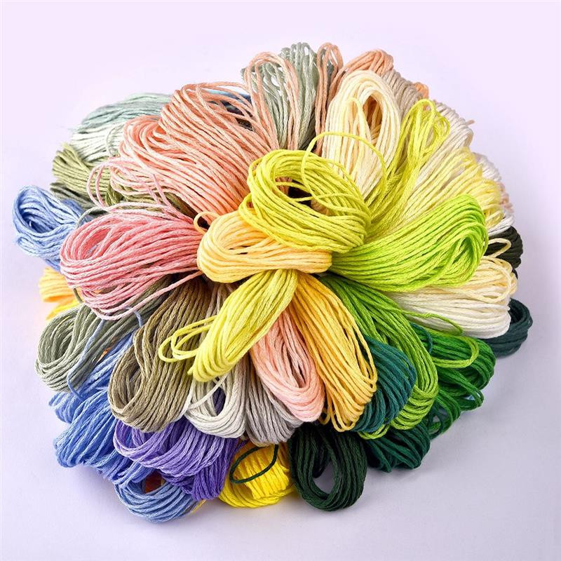 Ristpistes niit Ainulaadne stiil, puuvillane tikkimisniit, niit õmblusniit, käsitöö, eriline gradientvärv