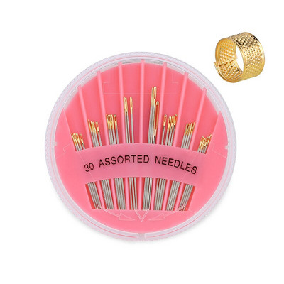 IMZAY 30 count erinevaid nõelu 6 erineva suurusega õmblusnõela roostevabast terasest ristpistes nõela õhukesed nõelad Õmblustööriistad