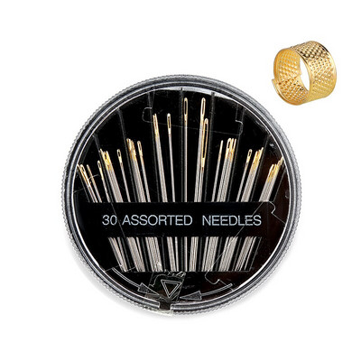 IMZAY 30 count erinevaid nõelu 6 erineva suurusega õmblusnõela roostevabast terasest ristpistes nõela õhukesed nõelad Õmblustööriistad