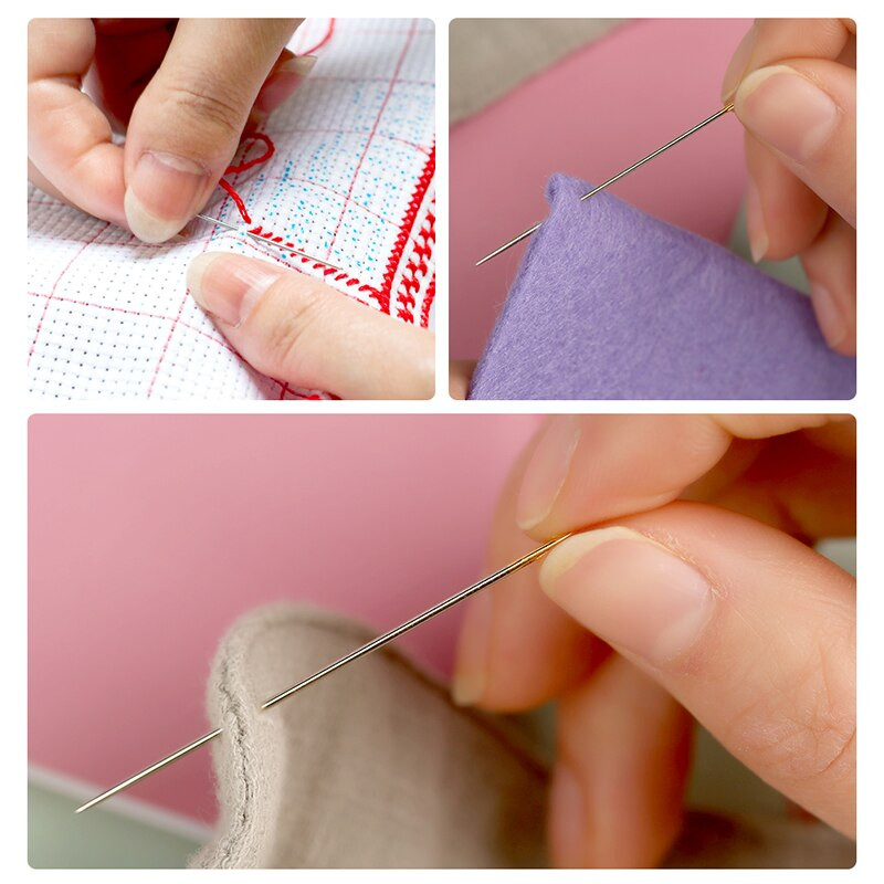 IMZAY 30 count erinevaid nõelu 6 erineva suurusega õmblusnõela roostevabast terasest ristpistes nõela õhukesed nõelad Õmblustööriistad