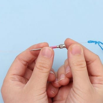 Κεντητική βελονιά όλων των μοντέλων Punch Needle Tool Poke Needle with Changeable Head Poking Cross Stitch Tools Knitting DIY Craft